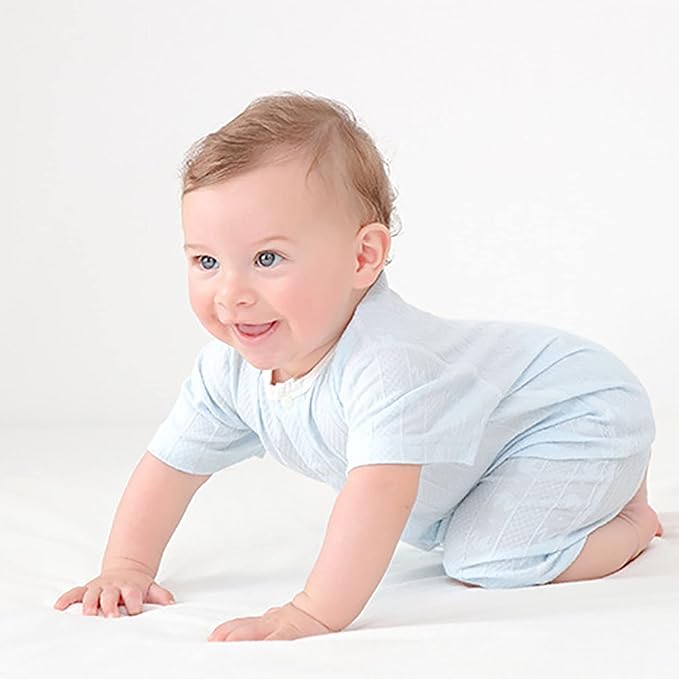 Barboteuse bébé garçon été coton bio