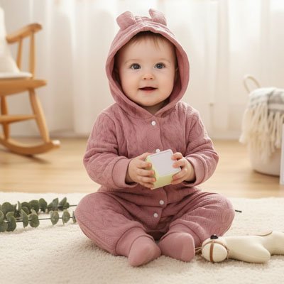 Barboteuse-hiver-rose-bébé-fille-joue