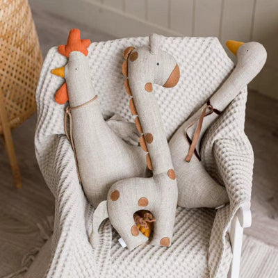 doudou-bebe-basse-cour-coq-oie-girafe