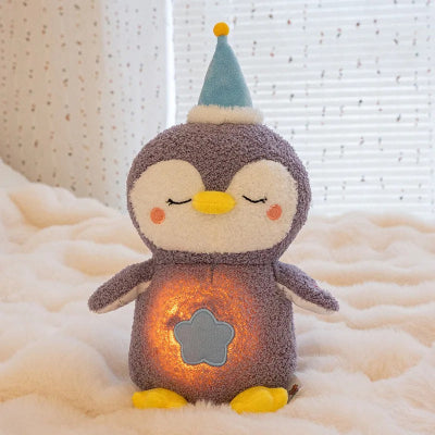 Peluche qui respire pingouin câlins