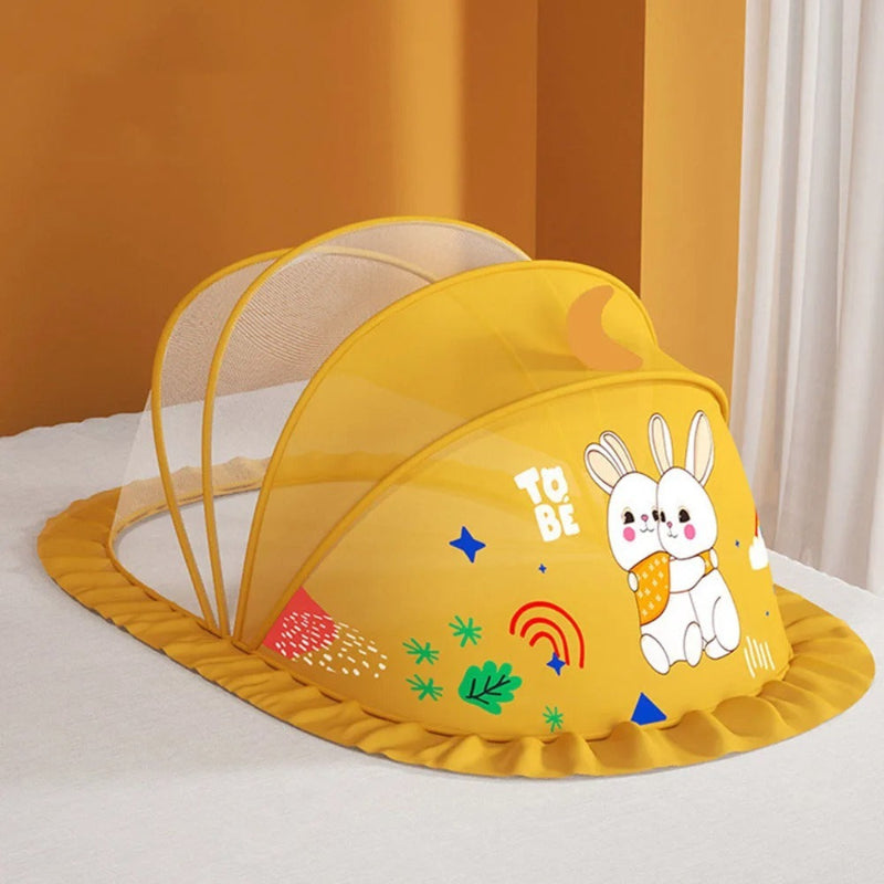 Moustiquaire cododo jaune couple lapins