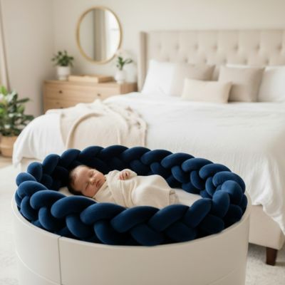 tresse de lit bébé dans lit-spécial avec bébé