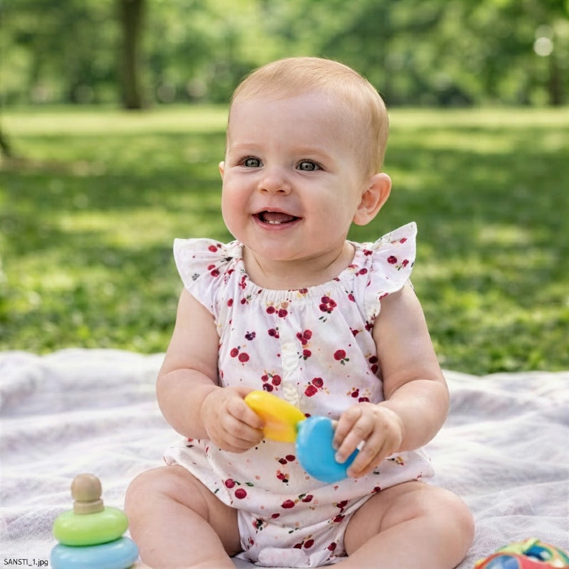 Baboteuse bébé fille assise jouet couverture parc