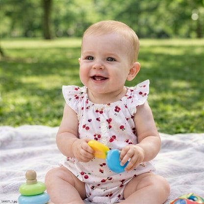 Baboteuse bébé fille assise jouet couverture parc