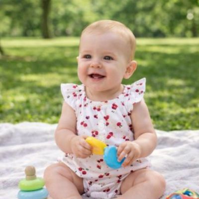 Baboteuse bébé fille assise jouet couverture parc