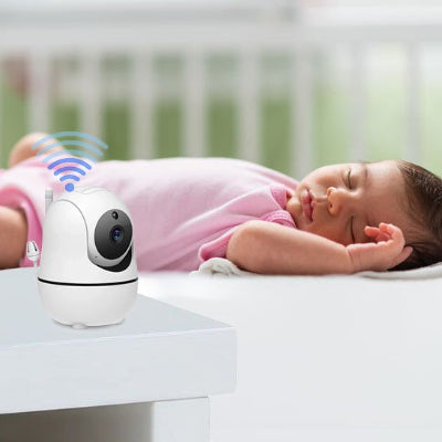 Babyphone camera surveille bébé dort