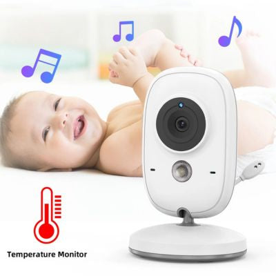 Babyphone prend température ambiante, bébé content