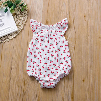 Barboteuse bébé - Fille -cerise