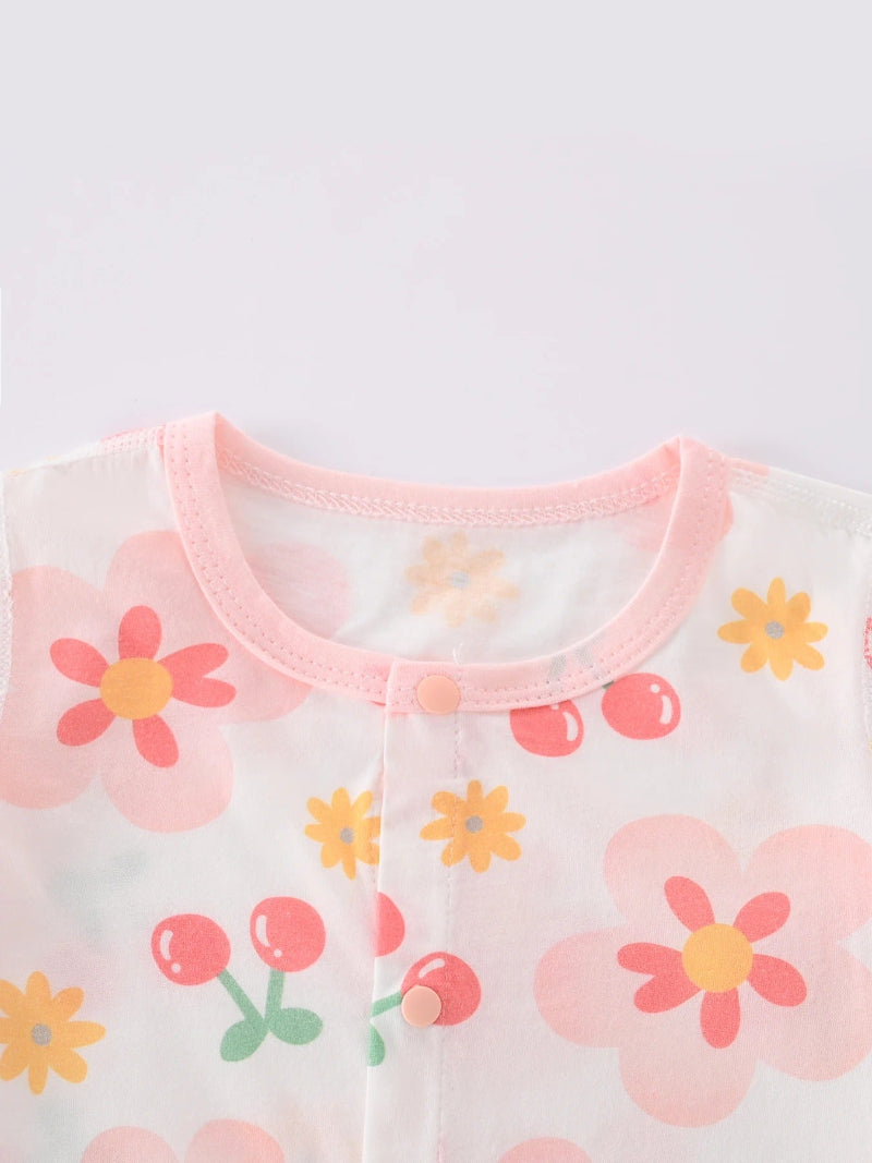 Barboteuse bébé fille collet