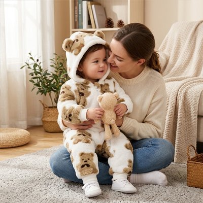 Barboteuse- hiver-bébé-maman