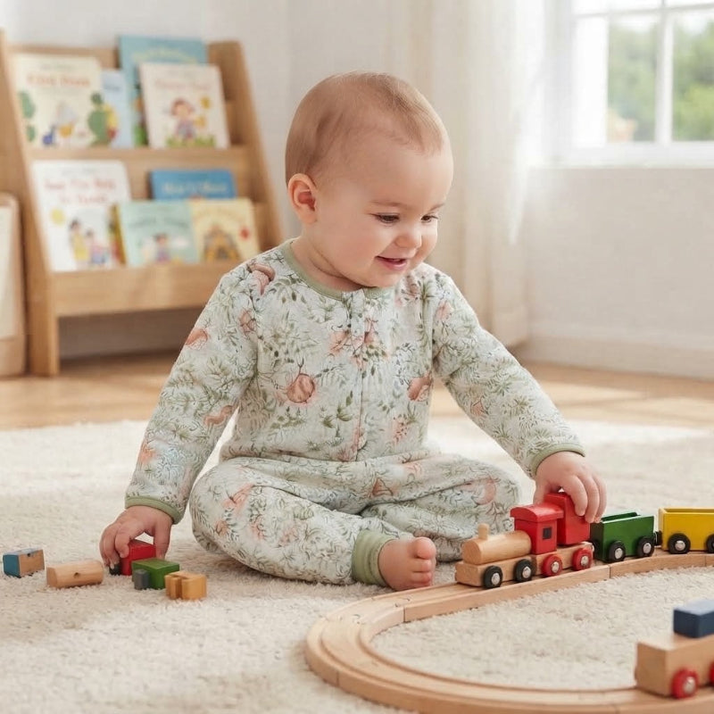 Bébé de 18 mois dans sa gigoteuse