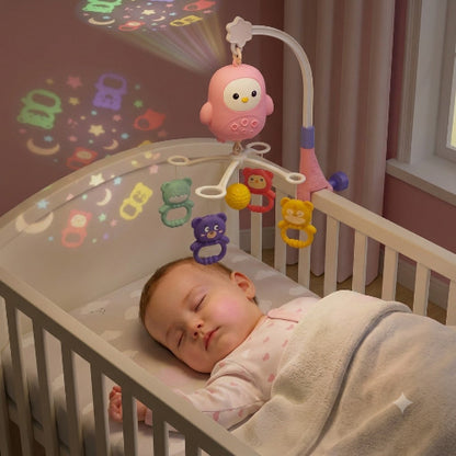 Bébé dort avec la musique de son mobile bebe