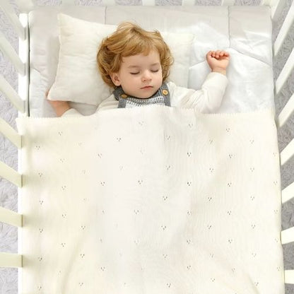 Couverture tricot pour bebe | Tricot Coton
