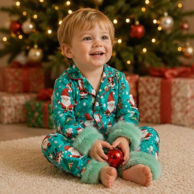 Bebes-pyjama-noel-heureux