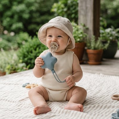 Boite a tetine  avec bébé