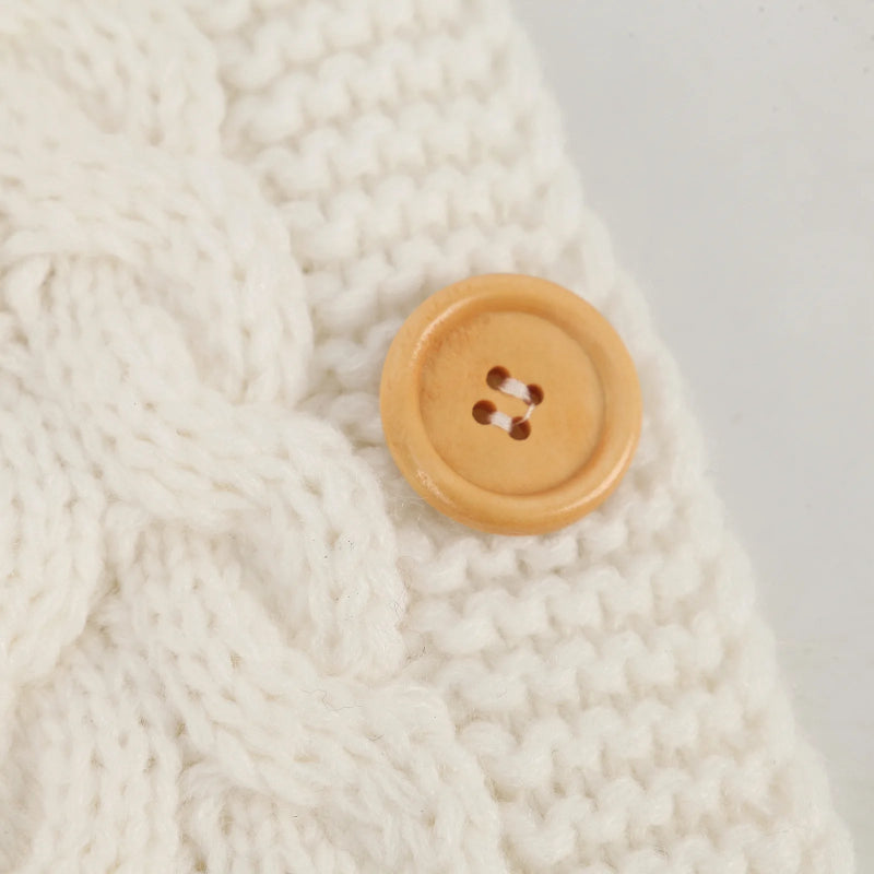 Bouton en bois du nid d'ange bébé
