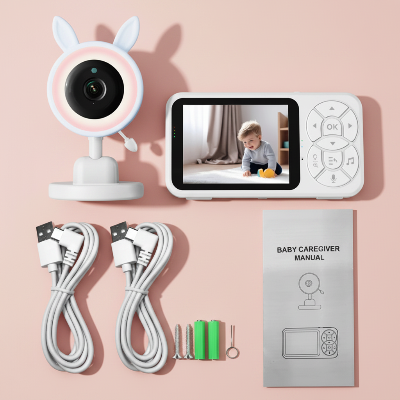camera bebe  rose avec des oreilles