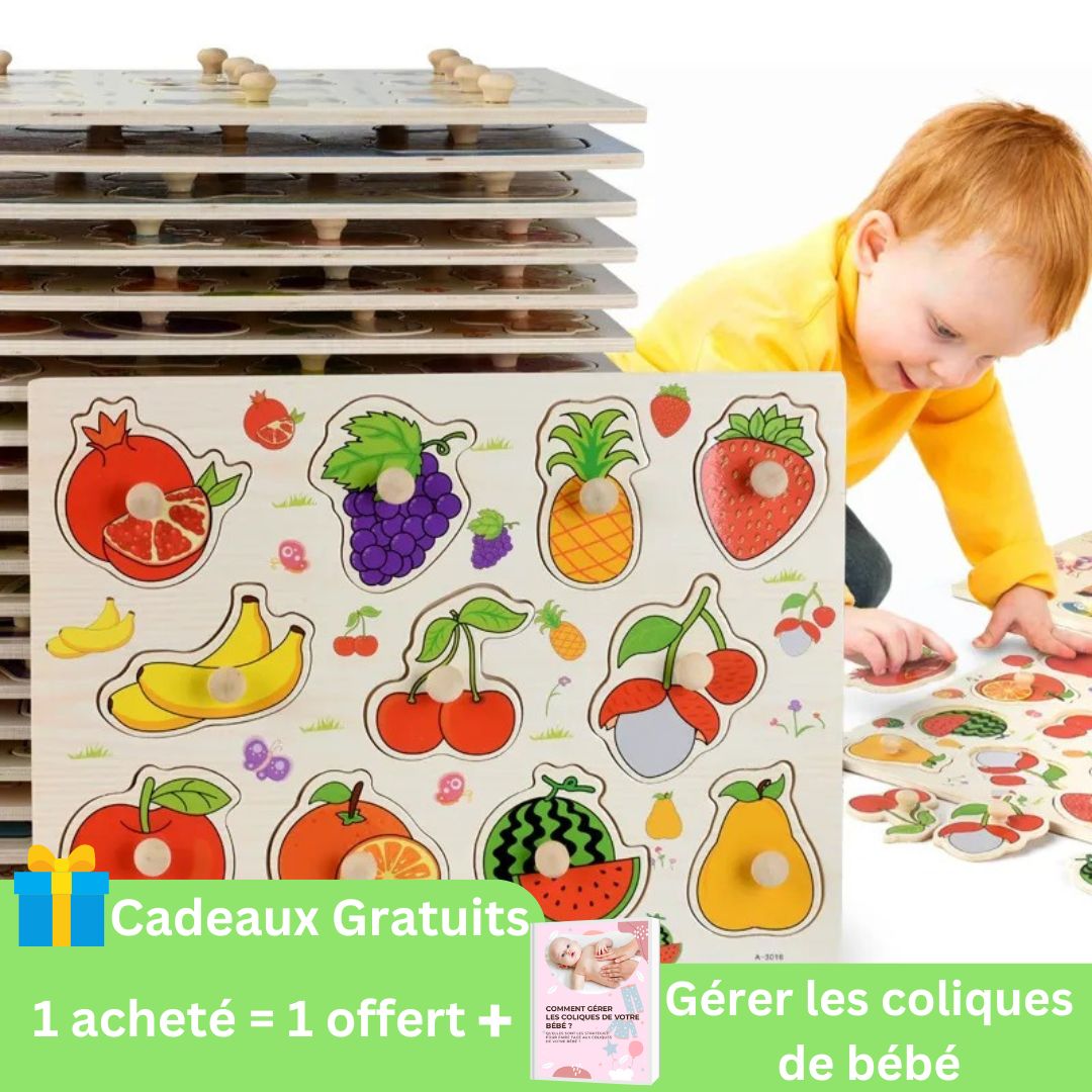 Casse-tete-en-bois-de-fruits-avec-un-enfant