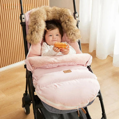 Chanceli_re-poussette-rose-avec-bébé