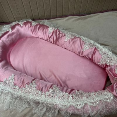 Cocon bebe rose de luxe