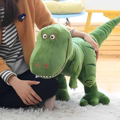 Dinosaure peluche vert taille