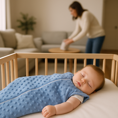 Gigoteuse-bebe-hiver-bleu-avec-bébé