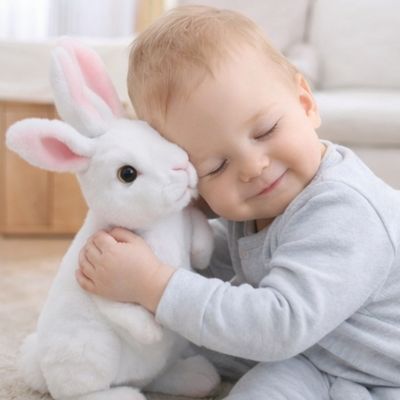 Lapins-peluche-calins-doux