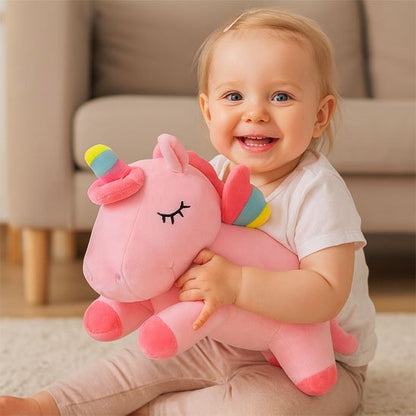 Licorne peluche aillée