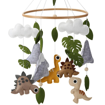 Mobile lit bebe famille dinosaure