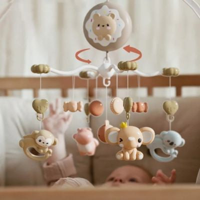 Mobile musical bébé apaisant rotatif