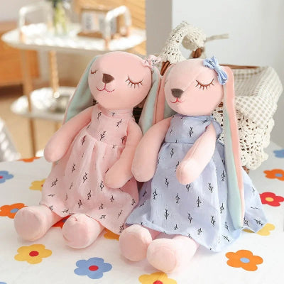 Peluche-Lapin-jumelles