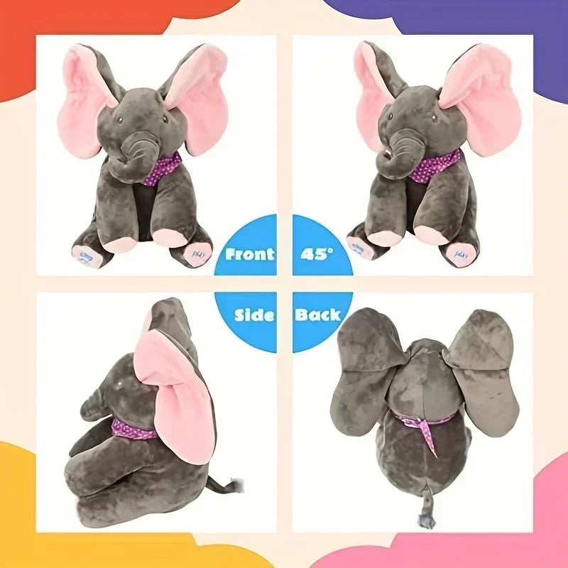 Peluche-éléphant-oreille-rose-corps gris-4-cotés