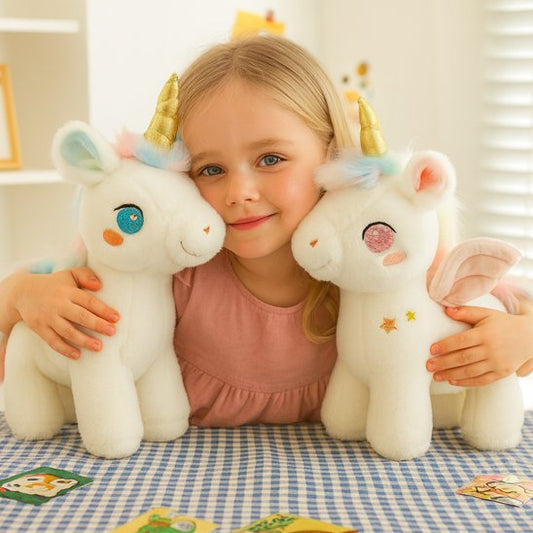Peluche-licorne-bleu-rose