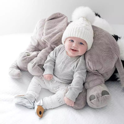 Peluche| Oreiller Éléphant - Création Bébé-Maman
