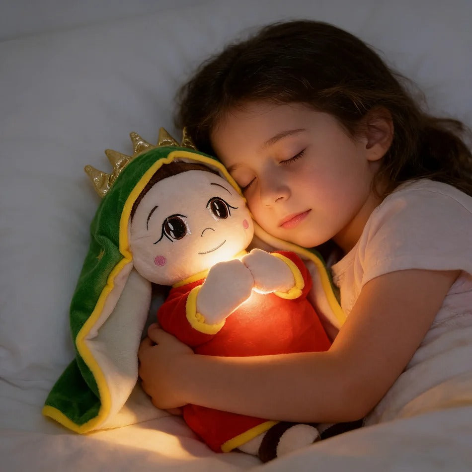 Peluche -qui -respire-fillette-dort