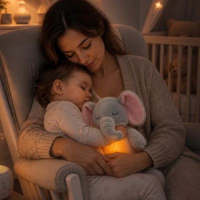 Peluche qui respire-Éléphant Anti stress