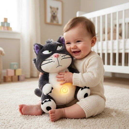 Peluche relaxante qui respire meilleur ami de bébé