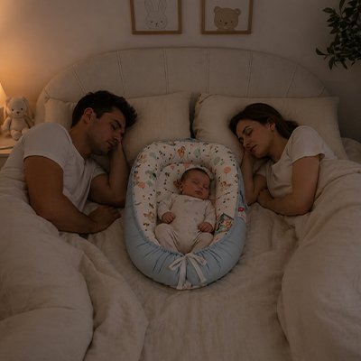 Reducteur de lit bebe cododo bleu