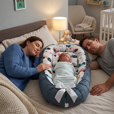 Reducteur de lit bebe papa maman