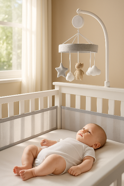 Tour de lit Respirant | Unis - Création Bébé-Maman