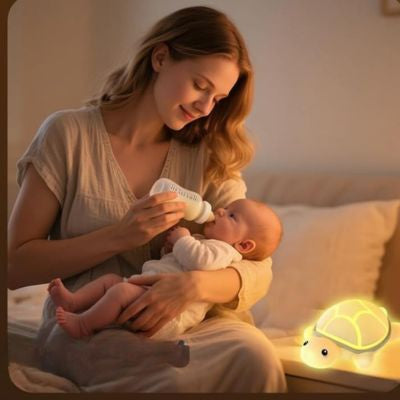 Veilleuse bébé pour maman qui donne biberon bébé