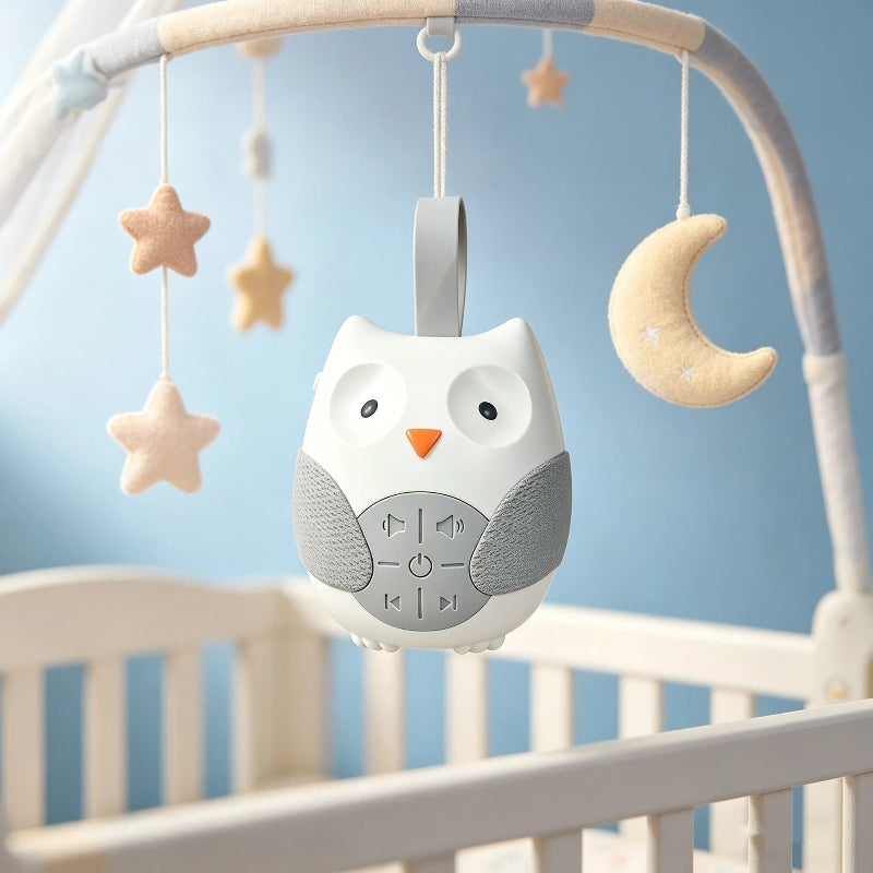 veilleuse bruit blanc bébé hibou mobile