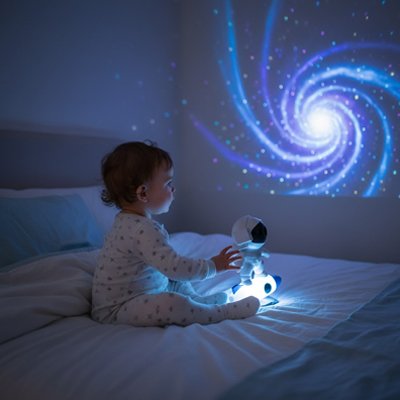 Astronaute projecteur voie lactée