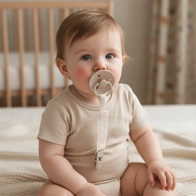 Attache- tetine -heureux