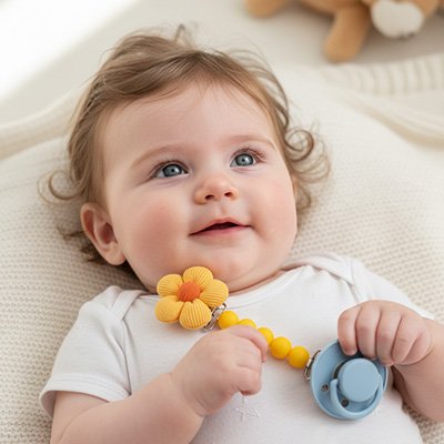 Attache- tétine-tissu -douceur