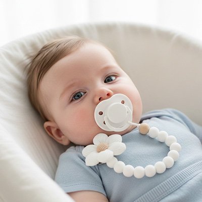 Attache- tétine-tissu -mignone