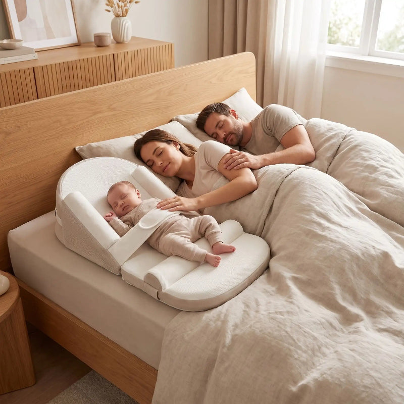 bébé dort cocon bébé cododo papa-maman