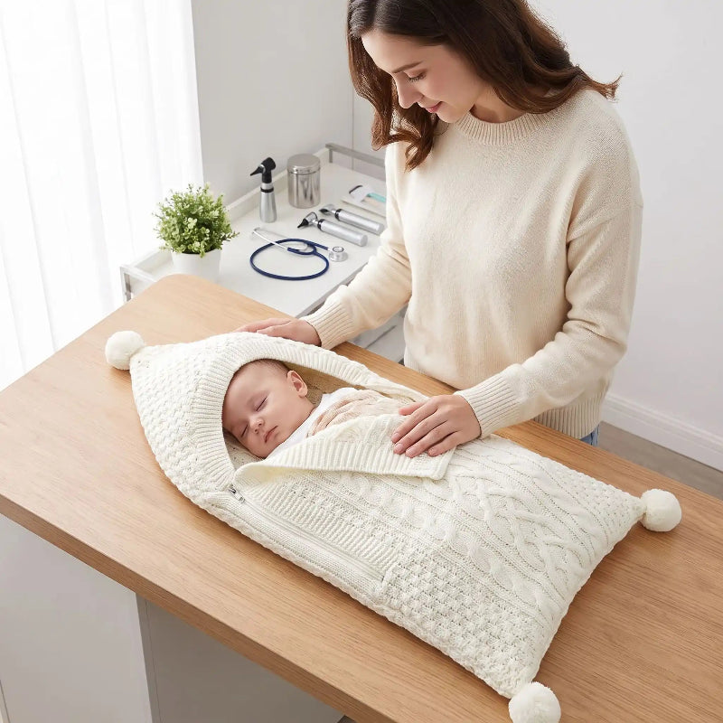 bébé chez son médecin dans son nid d Ange cosy