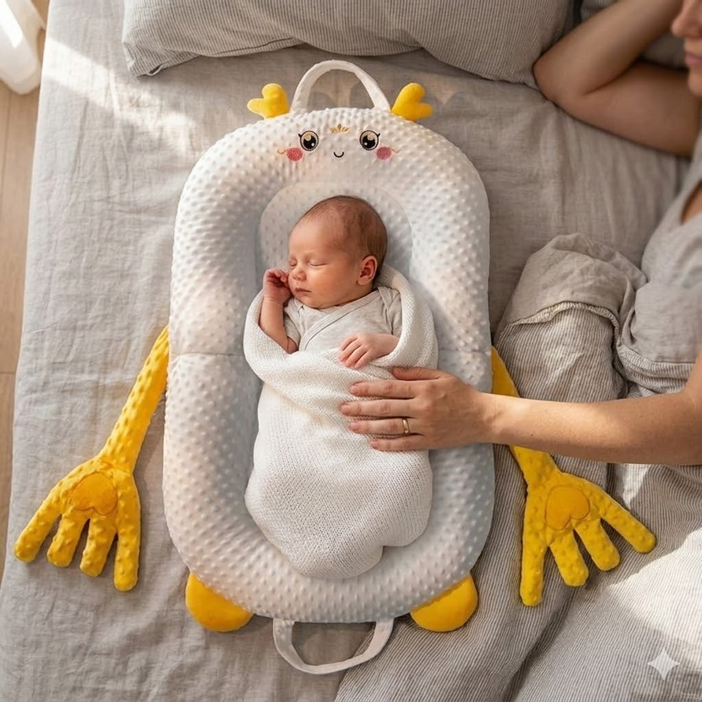 bébé dort en cododo maman dans cocon bébé