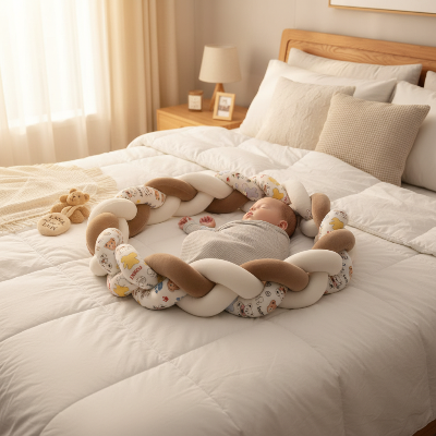 bébé sieste lit parent tresse de lit autour